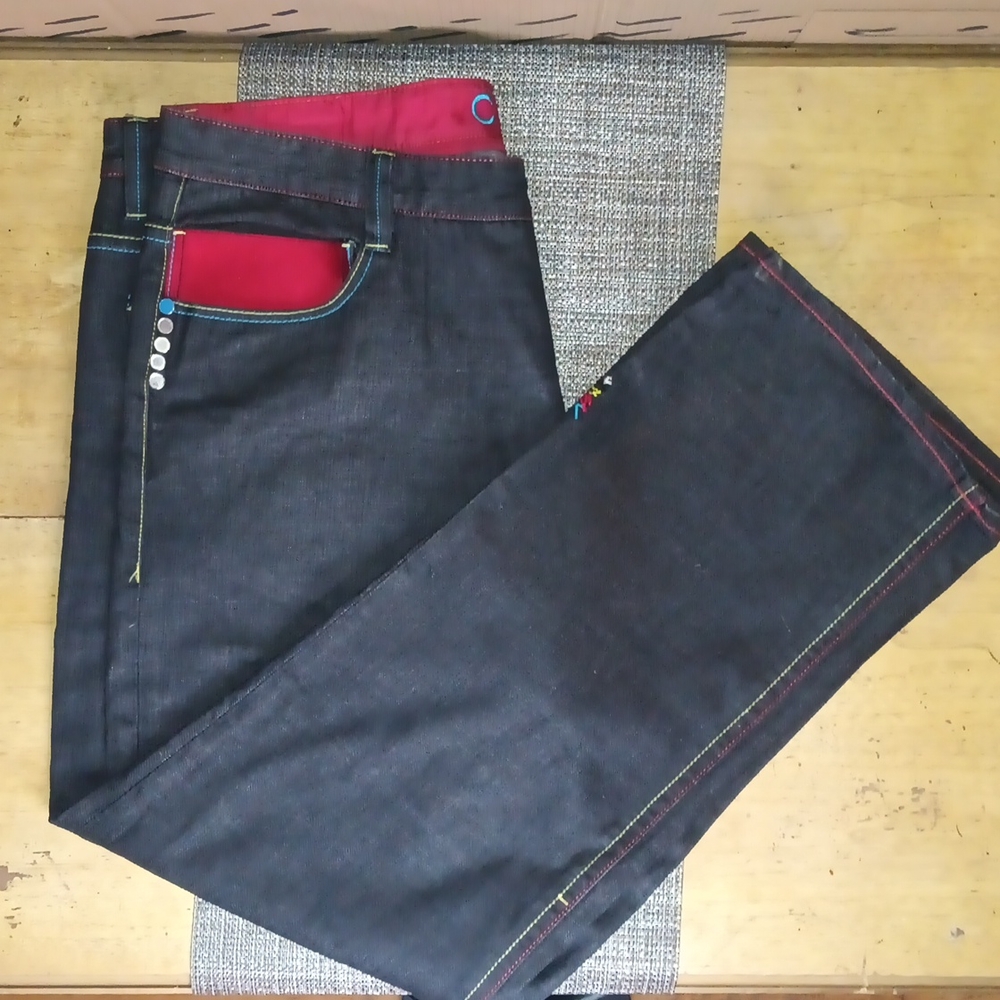 Vintage Mens black Coogi Jeans sz 44W x 35L